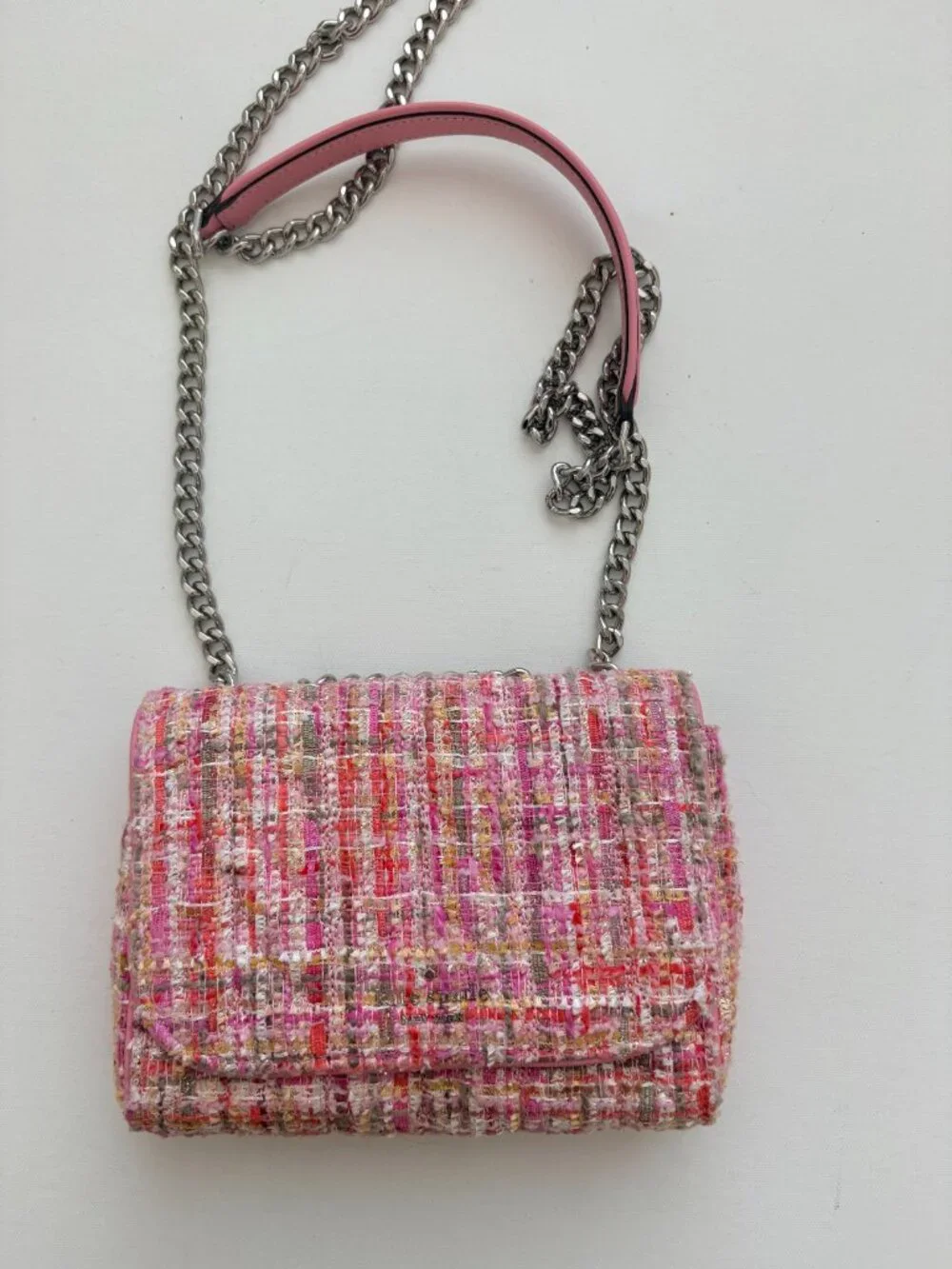 Kate Spade Briar Lane Emelyn Medium Convertible Shoulder Bag Purse Tweed Quilted